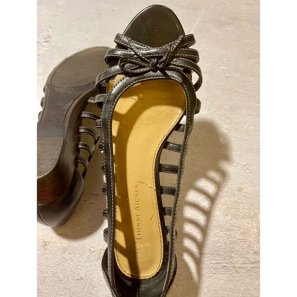 Etienne Aigner Open Toe Flats 7.5